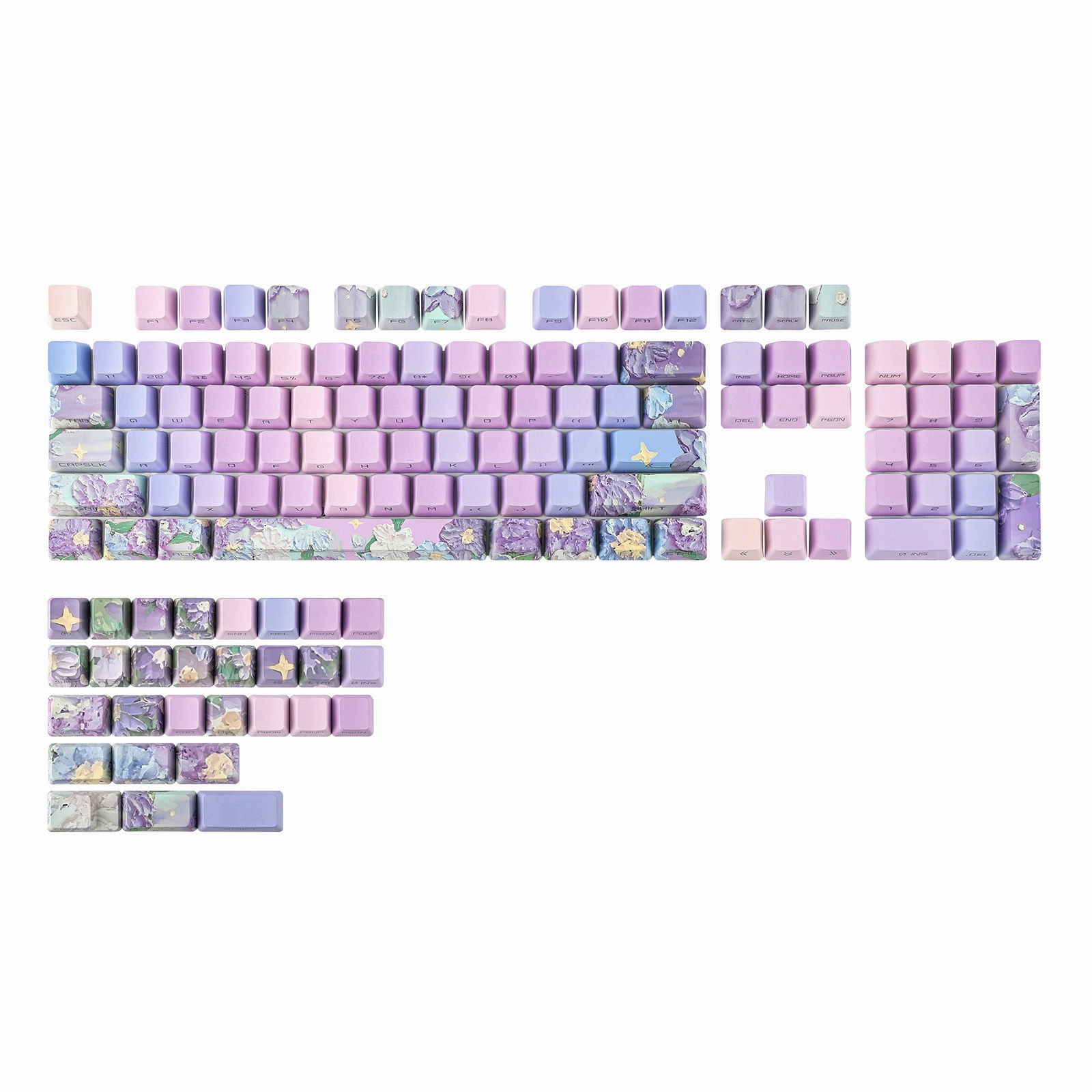 Gaming Accessories Aesthetic - Juego de teclas KiiBOOM Violet, 133