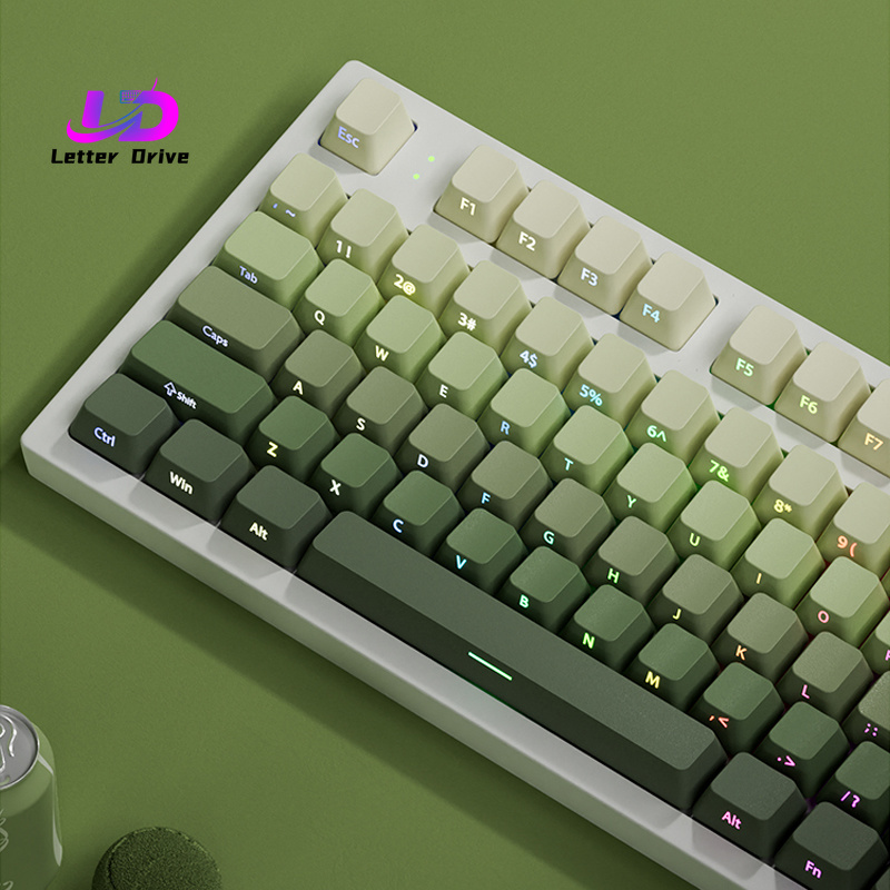 Gaming Accessories Aesthetic - 135 Teclas Cherry Profile Green Grape