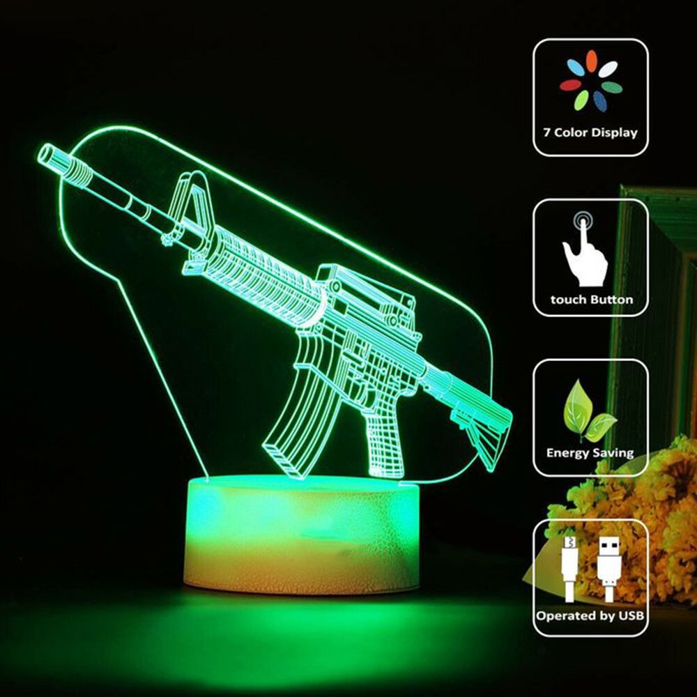 Rifle de juego, luz Led noctur - Accessories For Your Gaming Room reseña y precio